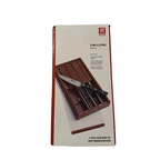 Zwilling Kanren 4 Piece Steak Knife Set Includes Wooden Storage Case Color Onyx. Fixed Price $499.95.