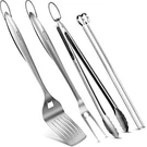 5-PIECE Bbq Grilling Tool Set Heavy Duty Spatula Fork Tongs 2 Skewers. Fixed Price $18.65.