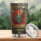 Personalized Funny Weed Tumbler, "a Little High Maintenance",gift For Him Her. Fixed Price $39.95.