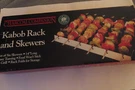 Charcoal Companion Kabob Rack W/ 6 Skewers 14" Stainless Steel Bbq Grill Set New. Fixed Price $14.97.