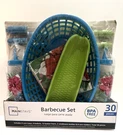 New Sealed Mainstays 30 Piece Tropical Floral Barbecue Set Bpa Free. Fixed Price $14.95.