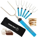 Smores Sticks For Fire Pit -set Of 6- Extra Strong Extendable Blue. Fixed Price $31.70.
