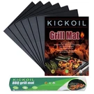 Grill Mats For Outdoor Set Of Bbq Non-stick 6, Black. Fixed Price $17.35.