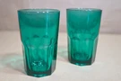 Crisa Boston Forest Green Coolers (set Of 2) Vintage 1980S Tumblers. Fixed Price $15.95.