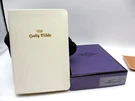 King James Bible Holy Leather Cover Rock Of Ages 7X5 Hip Chick White. Fixed Price $40.00.