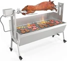 46" Electric Rotisserie Grill Kit, 176 Lbs Lamb Spit Roaster Stand Bbq Rod. Fixed Price $295.99.
