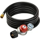 Only Fire 12 Ft 0-30PSI Propane Regulator High Pressure With Gauge QCC-1 Con. Fixed Price $42.49.