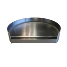 Kamado Charcoal Grills Griddle Round Stainless Steel 3.5 Inch Side Wall Silver. Fixed Price $101.99.