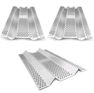 Votenli 3-PACK 17.5-INCH Stainless Steel Heat Plates For Blaze Grills, Flame.... Fixed Price $80.99.