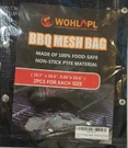 Wohlopl Bbq Grill 4 Mesh Bags Reusable Non-stick Pieces New. Fixed Price $17.99.