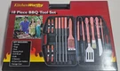 Kitchenworthy 18-PIECE Deluxe Bbq Tool Set With Carrying Case!. Fixed Price $23.99.