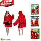 Cozy Wearable Blanket Hoodie For All Fun Santa Claus Design, Perfect Wi.... Fixed Price $25.89.