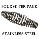 Four Of 5" Stainless Steel Spring Handle Bbq Smoker Grill Pit Wood Furnace Stove. Fixed Price $23.99.