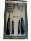 Coleman 3-PIECE Bbq Tool Set With Fork, Slotted Spatula, And Tongs (2000002563). Fixed Price $23.45.