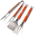 Nhl Philadelphia Flyers 3-PIECE Bbq Set With Spatula, Tongs And Fork. Fixed Price $25.95.