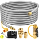Nqn 24FT Propane Hose Rv Gas Grill Quick Connect 1/4" Shutoff Valve Portable. Fixed Price $67.89.
