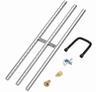 Skyflame 24X6 H Burner Pit Fireplace Kit Stainless Steel 125K Btu. Fixed Price $68.00.
