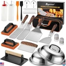 29PCS Griddle Accessories Set - Flat Top Spatula, Scraper & Basting Cover. Fixed Price $62.71.