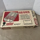 Vintage New Open Box Nos Weber Rr 37 Grill Rib Rack. Fixed Price $95.00.