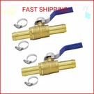 Youho 5/8 Hose Barb Straight Through Forged Brass Micro-cut Ball Valve, Heater. Fixed Price $23.80.