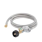 Gassaf 6FT Propane Regulator Hose With Gauge, Grill QCC1 Conne.... Fixed Price $49.33.