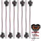Saihisday Fuel Injector Connector Harness Plug Universal Pigtail. Fixed Price $22.99.