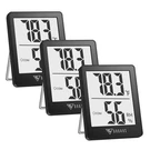 Doqaus Digital Hygrometer Indoor Thermometer 3 Pack, Room Black. Fixed Price $27.02.