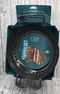 Char Broil 3-PC Non-stick Topper Set Grill Pan, Round & Square New!. Fixed Price $13.99.
