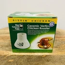 Big Green Egg Ceramic Vertical Chicken Roaster Sittin Nib. Fixed Price $14.00.