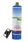 Propane Tank 1LB 14.1 Oz Empty Refillable Steel Blue Flame King FLMKNG141LP. Fixed Price $35.99.