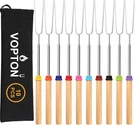 10 Pcs Marshmallow Roasting Sticks For Fire Pit Long 32INCH, Multicolor. Fixed Price $17.99.