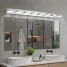 63'' Modern Vanity 8 Lights Chrome Led Bathroom Mirror Wall Sconce Fixture. Fixed Price $294.99.