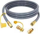 12 Feet 1/2 Inch Rv Quick Connect Natural Gas Hose For Bbq Pizza Oven Patio. Fixed Price $66.95.