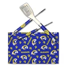 Northwest Nfl Los Angeles Rams Scatter Print 3 Piece Bbq Grill Set. Fixed Price $24.99.