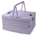 Collapsible Storage Crate, Foldable Plastic Basket With Lid Handle, Folda.... Fixed Price $29.59.