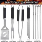Grilljoy 24PCS Bbq Accessories Set - Perfect Gifts For Men. Fixed Price $45.99.
