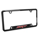Srt Logo Real Carbon Fiber Insert Black Stainless Steel License Plate Frame. Fixed Price $45.99.
