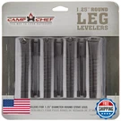 Camp Chef Levelers Fits Most Stoves And Tables 4-PACK Black Legx. Fixed Price $62.28.