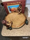 2003 Resin Pottery Red Monkey Figurines Bowl, Young 13070 Org Box. Fixed Price $24.29.