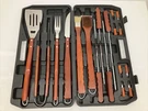 Chefmaster 19PC Bbq Tool Set Spatula Tongs Grill Brush Meat Fork Stainless Kit. Fixed Price $17.99.