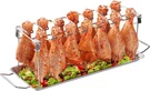 Chicken Leg Rack For Grill With Drip Tray - Easy To Use 14 Slots Wing Premium. Fixed Price $21.00.