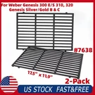 7638 Grill Grates For Weber Spirit 300 E310 E320 Genesis Silver/gold B/c 2-PACK. Fixed Price $43.23.