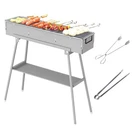 Portable Charcoal Grills, Stainless Steel Bbq With Foldable Stand Adjus.... Fixed Price $119.59.