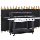 Heat Shield Behind Grill 3'X10' Mat For Wall, Deck Fence, Railing.... Fixed Price $62.90.