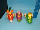 1988 Mcdonalds Happy Meal Fraggle Rock Mokey, Red, Boober And Wembley Car Set. Fixed Price $7.99.
