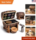 Whiskey Smoker Kit With Charred Wood Barrel Patent Pending Cocktail .... Fixed Price $112.25.