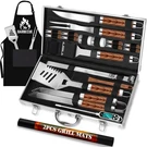 Romanticist 26PCS Stainless Steel Tool Set, Heavy Duty Bbq Grilling Acc.... Fixed Price $43.34.