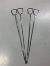 Set Of 4 - Vintage Ekco Bbq Skewers Kabobs Chromium Plated 12IN Made Usa. Fixed Price $14.95.