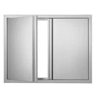 Bbq Access Door, 31W X 24H Inch Double Outdoor Kitchen Stainless Steel Flu. Fixed Price $194.99.