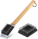 Simpletaste Grill Brush And Scraper, Durable & Effective, Normal, Wood. Fixed Price $19.90.